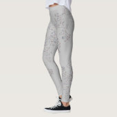 Elke kleur met iriserend chrysant leggings (Links)