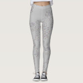 Elke kleur met iriserend chrysant leggings (Voorkant)