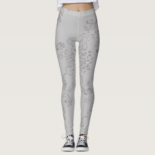 Elke kleur met iriserend chrysant leggings