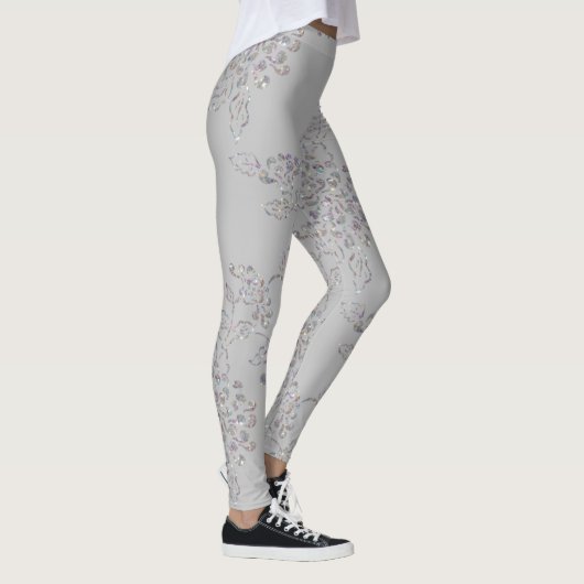 Elke kleur met iriserend chrysant leggings (Rechts)