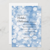Elke kleur met Sparkly Bokeh Lights Holiday Party Kaart (Voorkant / Achterkant)