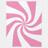 Elke kleur met witte peppermint-wervelstructuurrok fleece deken (Voorkant)