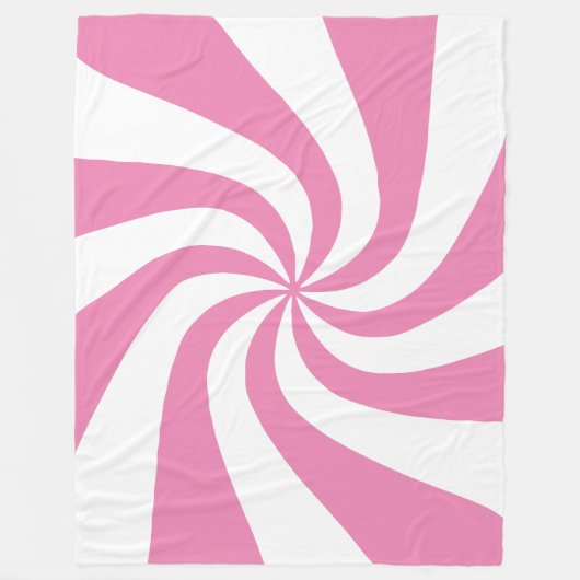 Elke kleur met witte peppermint-wervelstructuurrok fleece deken (Voorkant)