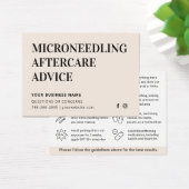 Elke Kleur Microneedling Aftercare Kaart (Bureau)