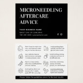 Elke Kleur Microneedling Aftercare Kaart (Voorkant /achterkant)