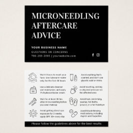Elke Kleur Microneedling Aftercare Kaart