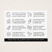 Elke Kleur Microneedling Aftercare Kaart (Achterkant)