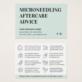 Elke Kleur Microneedling Aftercare Kaart
