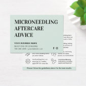 Elke Kleur Microneedling Aftercare Kaart (Bureau)
