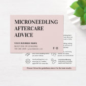 Elke Kleur Microneedling Aftercare Kaart (Bureau)