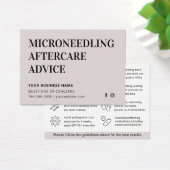 Elke Kleur Microneedling Aftercare Kaart (Bureau)