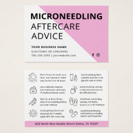 Elke Kleur Microneedling Aftercare Kaart