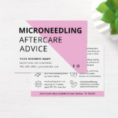 Elke Kleur Microneedling Aftercare Kaart (Bureau)
