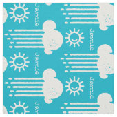 Elke kleur Mijn zonneschijnclouds op maat Stof (Swatch)