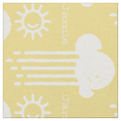 Elke kleur Mijn zonneschijnclouds op maat Stof (Close Up)