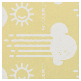 Elke kleur Mijn zonneschijnclouds op maat Stof