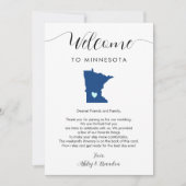 Elke kleur Minnesota bruiloft welkom route (Voorkant)