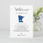 Elke kleur Minnesota bruiloft welkom route (Staand voorkant)