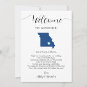 Elke kleur Missouri bruiloft welkom route (Voorkant)