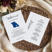 Elke kleur Missouri bruiloft welkom route