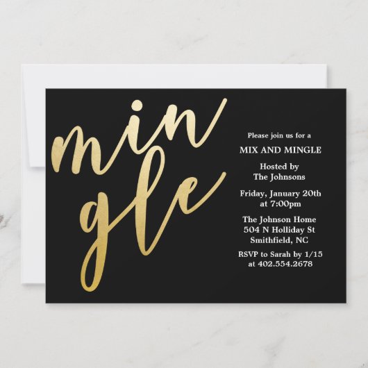 ELKE KLEUR - Mix en Mingle Vakantie uitnodiging (Voorkant)