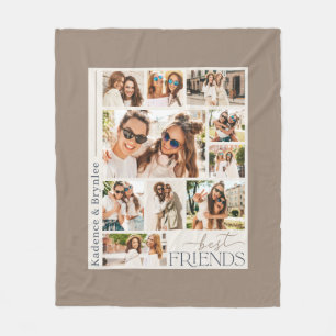 Elke Kleur Modern 10 Foto Collage Beste Vriendinne Fleece Deken