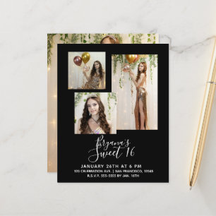 Elke Kleur Moderne Minimale Sweet 16-partijfoto