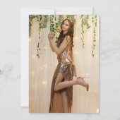 Elke Kleur Moderne Minimale Sweet 16-partijfoto Kaart (Achterkant)