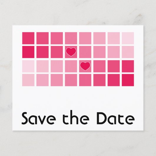 Elke Kleur Moderne Typografie Save the Date Flyer (Voorkant)