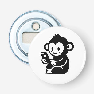 Elke kleur Monkey Phone Button Flesopener
