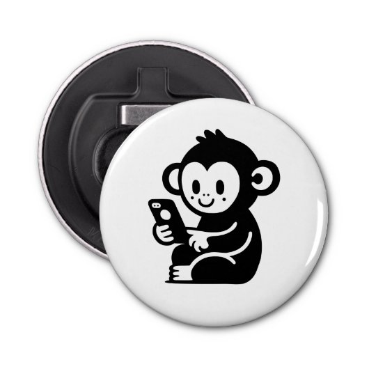 Elke kleur Monkey Phone Button Flesopener (Voorkant)