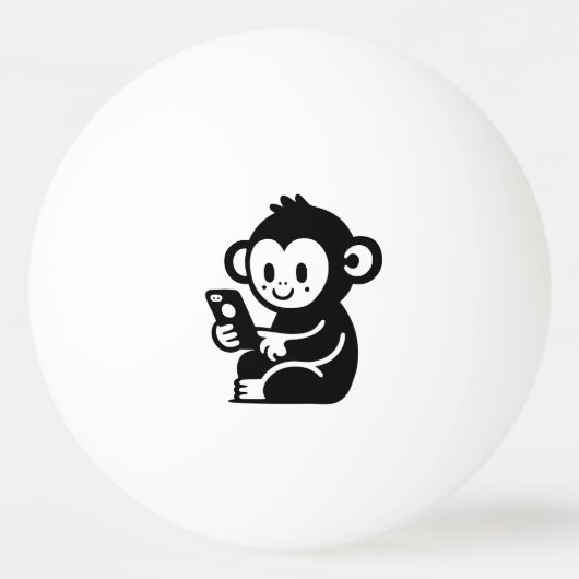 Elke kleur Monkey Phone Pingpongbal (Voorkant)