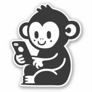 Elke kleur Monkey Phone Sticker
