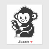 Elke kleur Monkey Phone Sticker (Vel)