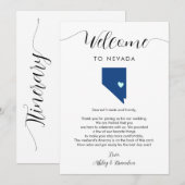 Elke kleur Nevada bruiloft welkom route (Voorkant / Achterkant)