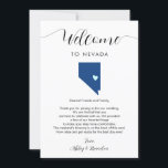 Elke kleur Nevada bruiloft welkom route<br><div class="desc">Deze moderne en elegante kaart is de perfecte aanvulling op uw hotel welkomsttassen. Voer de belangrijkste gebeurtenissen en een aangepaste notitie in om uw gasten te helpen het weekend te navigeren. Met de grootte kunt u alle informatie invoeren die u nodig hebt. Alles in deze kaart is bewerkbaar. Als u...</div>