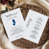 Elke kleur New Jersey bruiloft welkom route