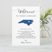 Elke kleur North Carolina bruiloft welkom route (Staand voorkant)