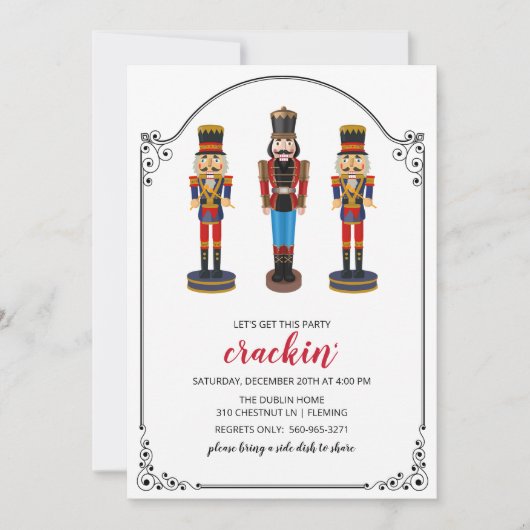 ELKE KLEUR - Nutcracker Vakantie uitnodiging (Voorkant)