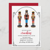 ELKE KLEUR - Nutcracker Vakantie uitnodiging (Voorkant / Achterkant)