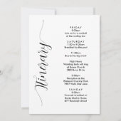 Elke kleur Ohio bruiloft welkomstbrief en reissche (Achterkant)