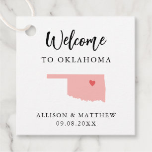 Elke Kleur Oklahoma Weddenschap Welkomsttas Bedankjes Labels