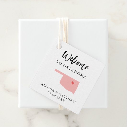 Elke Kleur Oklahoma Weddenschap Welkomsttas Bedankjes Labels (In situ)