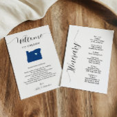 Elke kleur Oregon bruiloft welkom route