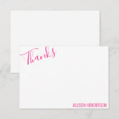 Elke kleur - Persoonlijke notitiekaarten voor scri (Voorkant / Achterkant)