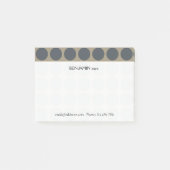  elke kleur Polka Dots Pattern op Latte Post-it® Notes (Voorkant)