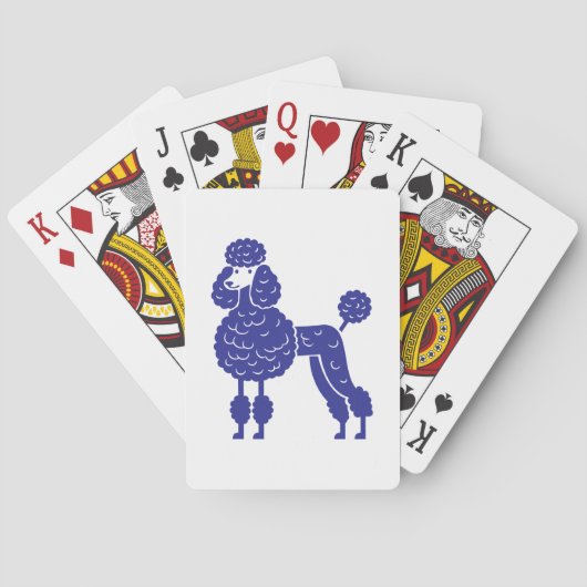 Elke Kleur Poodle Pokerkaarten (Achterkant)
