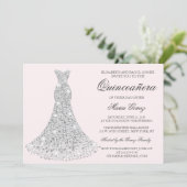 ELKE KLEUR - Quinceanera Verjaardag uitnodiging (Staand voorkant)