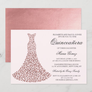 ELKE KLEUR - Quinceanera-verjaardagsuitnodiging Kaart