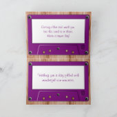 Elke kleur retro muziek Cassettebandje verjaardag Kaart (Binnen)